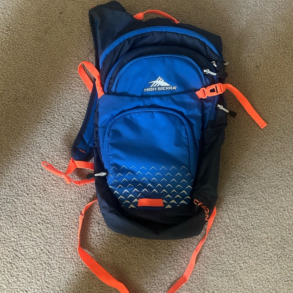 High Sierra Blue and Orange Backpack